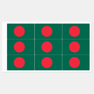 Patriottische labels met vlag van Bangladesh