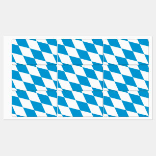 Patriottische labels met vlag van Beieren, Duitsla