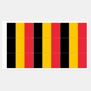 Patriottische labels met vlag van België