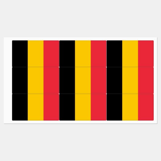 Patriottische labels met vlag van België (Vel)