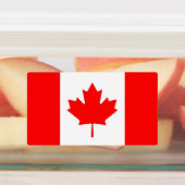 Patriottische labels met vlag van Canada (Aangebracht)