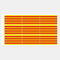Patriottische labels met vlag van Catalonië