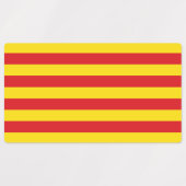 Patriottische labels met vlag van Catalonië (Design 1)