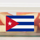 Patriottische labels met vlag van Cuba (Aangebracht)