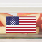 Patriottische labels met vlag van de VS (Aangebracht)