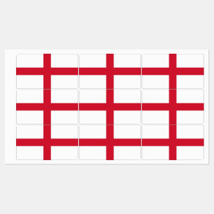 Patriottische labels met vlag van Engeland