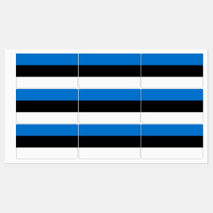 Patriottische labels met vlag van Estland