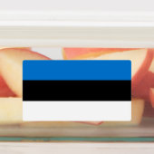 Patriottische labels met vlag van Estland (Aangebracht)