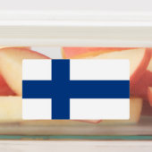 Patriottische labels met vlag van Finland (Aangebracht)