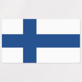 Patriottische labels met vlag van Finland (Design 2)