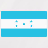 Patriottische labels met vlag van Honduras (Design 2)