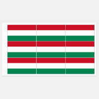 Patriottische labels met vlag van Hongarije