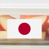 Patriottische labels met vlag van Japan (Aangebracht)