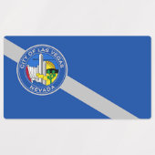 Patriottische labels met vlag van Las Vegas (Design 1)