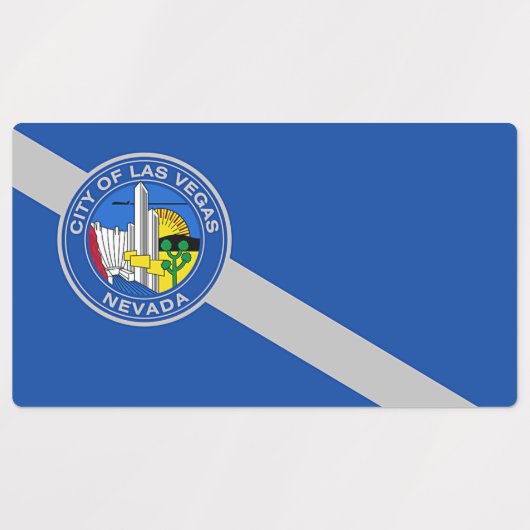 Patriottische labels met vlag van Las Vegas (Design 1)