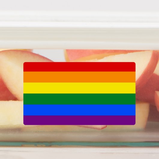 Patriottische labels met vlag van LGBT (Aangebracht)