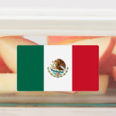 Patriottische labels met vlag van Mexico (Aangebracht)