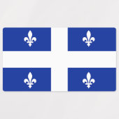 Patriottische labels met vlag van Quebec (Design 2)
