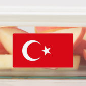 Patriottische labels met vlag van Turkije (Aangebracht)