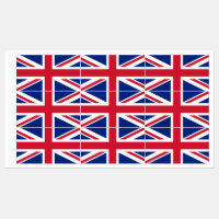 Patriottische labels met vlag van Verenigd Koninkr