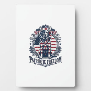 Patriottische Labrado Retriever Vector Grafische T Fotoplaat