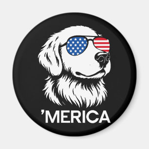 Patriottische Labrador Amerikaanse Vlag Vierde Jul Magneet