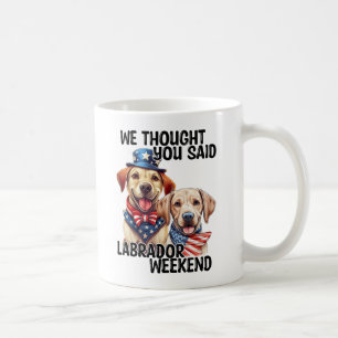 Patriottische Labrador Dogs Quote Grappige Humor Koffiemok