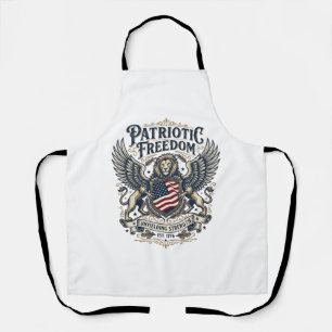 Patriottische Leeuw Adelaar Bewaker Dier Hybride P Schort