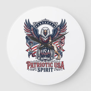 Patriottische Leeuw Arend Bewaker Dier Hybride Pat Grote Klok