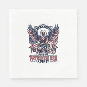 Patriottische Leeuw Arend Bewaker Dier Hybride Pat Servet
