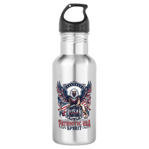 Patriottische Leeuw Arend Bewaker Dier Hybride Pat Waterfles