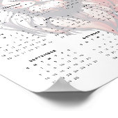 Patriottische Leeuw Rood Wit en Blauw 2025 Kalende Poster (Hoek)