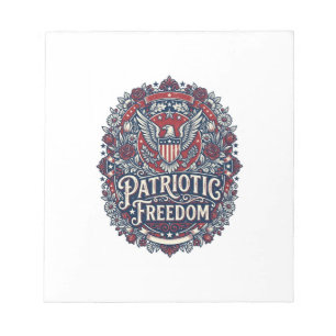 Patriottische Lente Tuin Vector Grafische T-shirt Notitieblok
