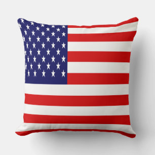 Patriottische levendige Amerikaanse vlag Kussen