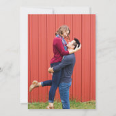 Patriottische lichten Vierde juli Foto Wedding Kaart (Achterkant)