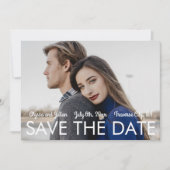 Patriottische liefde II Vierde juli Opslaan Datum Save The Date (Voorkant)