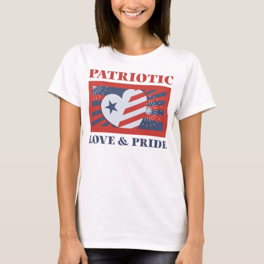 Patriottische liefde & trots t-shirt (Voorkant)