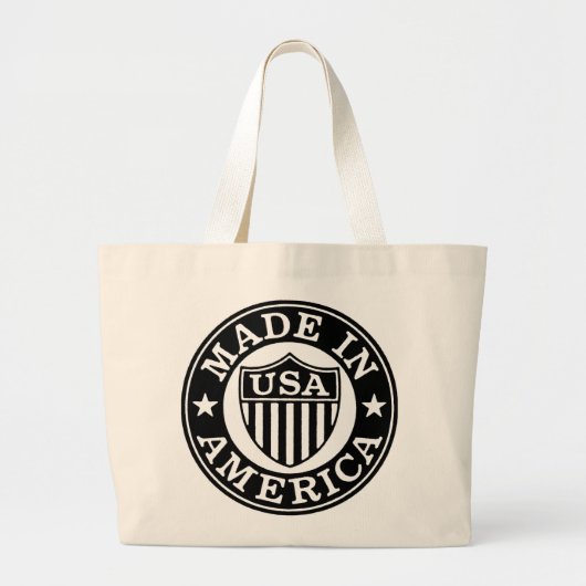  Patriottische Logo - Made in America Canvas tas (Voorkant)