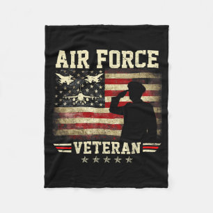 Patriottische luchtmacht veteraan USAF vlag VS Ame Fleece Deken