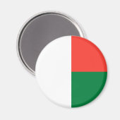Patriottische Madagaskar-vlag Magneet (Voorkant / Achterkant)