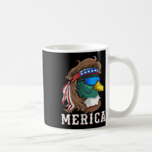 Patriottische Mallard Duck Hunting American Waterf Koffiemok