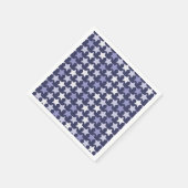 Patriottische marine blauwe sterren servet (Hoek)