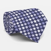 Patriottische marine blauwe sterren stropdas (Opgerold)