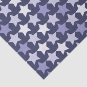 Patriottische marine blauwe sterren tissuepapier (Detail)