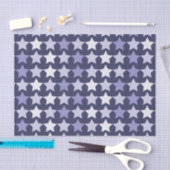 Patriottische marine blauwe sterren tissuepapier (Craft)