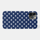Patriottische marineblauw Vlag Stars Pattern Case-Mate iPhone Case (Achterkant (horizontaal))