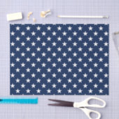 Patriottische marineblauw Vlag Stars Pattern Tissuepapier (Craft)