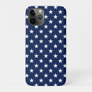Patriottische marineblauwe USA-vlag sterrenpatroon iPhone 11 Pro Hoesje