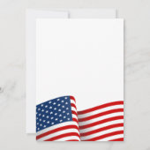 Patriottische Masonische Uitnodigingen | Rood wit (Achterkant)