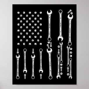 Patriottische mechanische hulpmiddelen Onafhankeli Poster